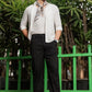 Men's Black Casual Trousers – Relaxed Straight Fit Pants