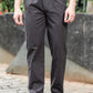 Men's Dark Grey Casual Trousers – Relaxed Straight Fit Pants