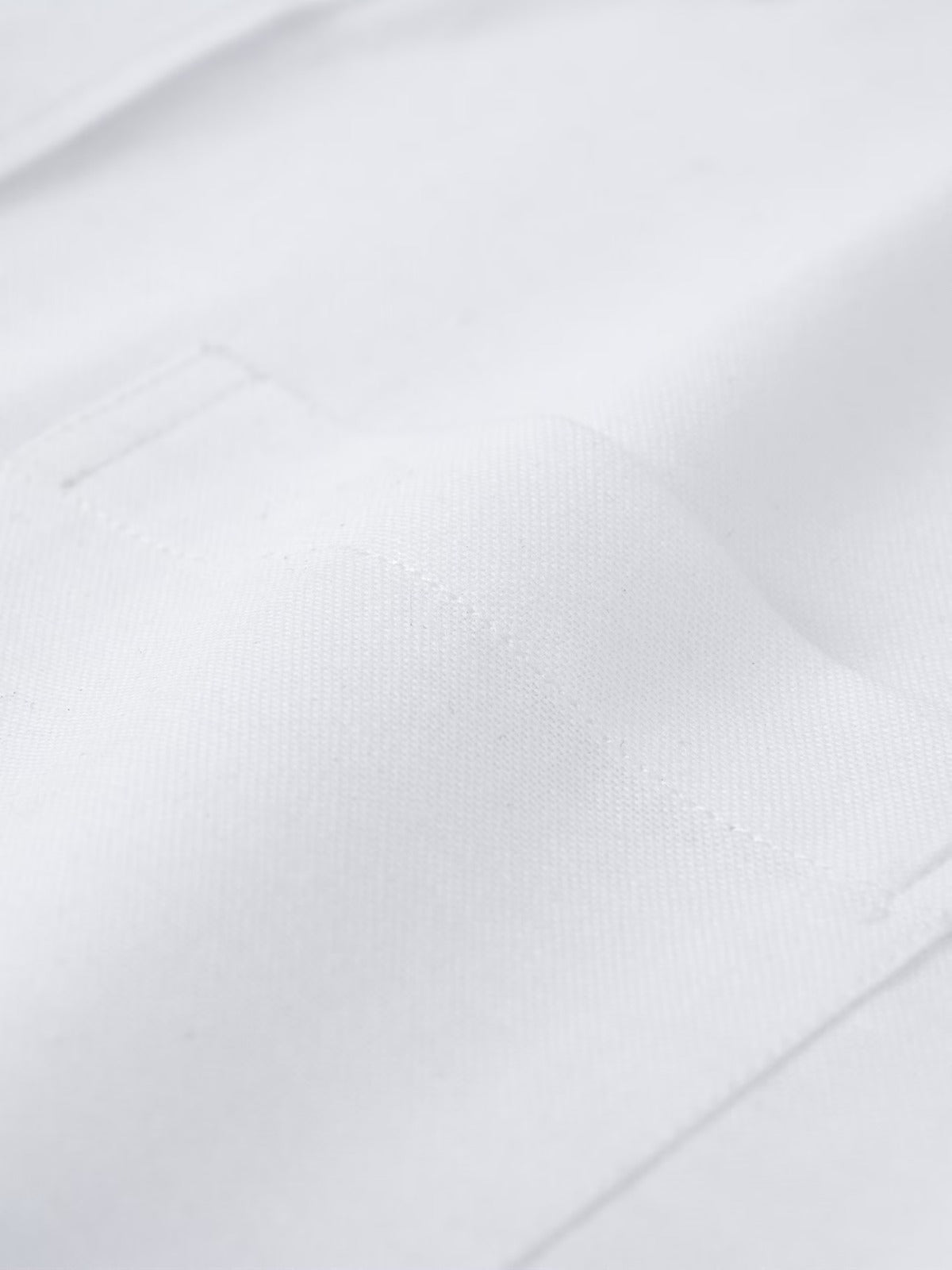 Men’s White Solid Full Sleeve Button-Down Casual Shirt