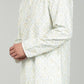 Men’s Yellow Ethnic Printed Textured Kurta
