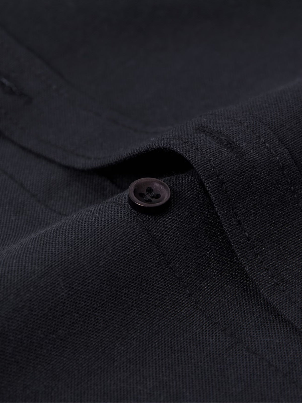 Men’s Black Solid Full Sleeve Button Down Casual Shirt