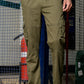 Green Solid Cargo Pants Fabric – Comfortable and Durable for Everyday Wear