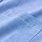 Men’s Sky Blue Solid Full Sleeve Button-Down Casual Shirt