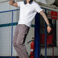 Dark Grey Solid Cargo Pants Fabric – Comfortable and Durable for Everyday Wear
