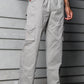 Light Grey Solid Cargo Pants Fabric – Comfortable and Durable for Everyday Wear