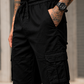 Men’s Black Cargo Pants with Utility Pockets
