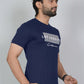 Men’s Navy Blue Los Angeles Printed Textured T-Shirt