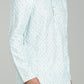 Men’s Sea Blue Ethnic Printed Textured Kurta