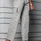 Men’s Heavy-Duty Cotton Cargo Pants(Light-Grey) – Rugged Style, All-Day Comfort