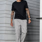Light Grey Solid Cargo Pants Fabric – Comfortable and Durable for Everyday Wear