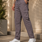 Men’s Dark Grey Utility Cargo Pants – Relaxed Streetwear Fit