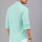 Men’s Green Solid Full Sleeve Button Down Casual Shirt
