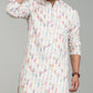 Men’s Multicolour Printed Textured Kurta