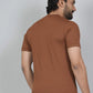 Men’s Brown Los Angeles Printed Textured T-Shirt