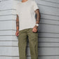 Men’s Heavy-Duty Cotton Cargo Pants(GREEN) – Rugged Style, All-Day Comfort