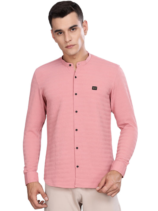 Pink Smart-Fit Spandex Shirt – Flexible & Long-Lasting
