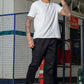 Black Solid Cargo Pants Fabric – Comfortable and Durable for Everyday Wear