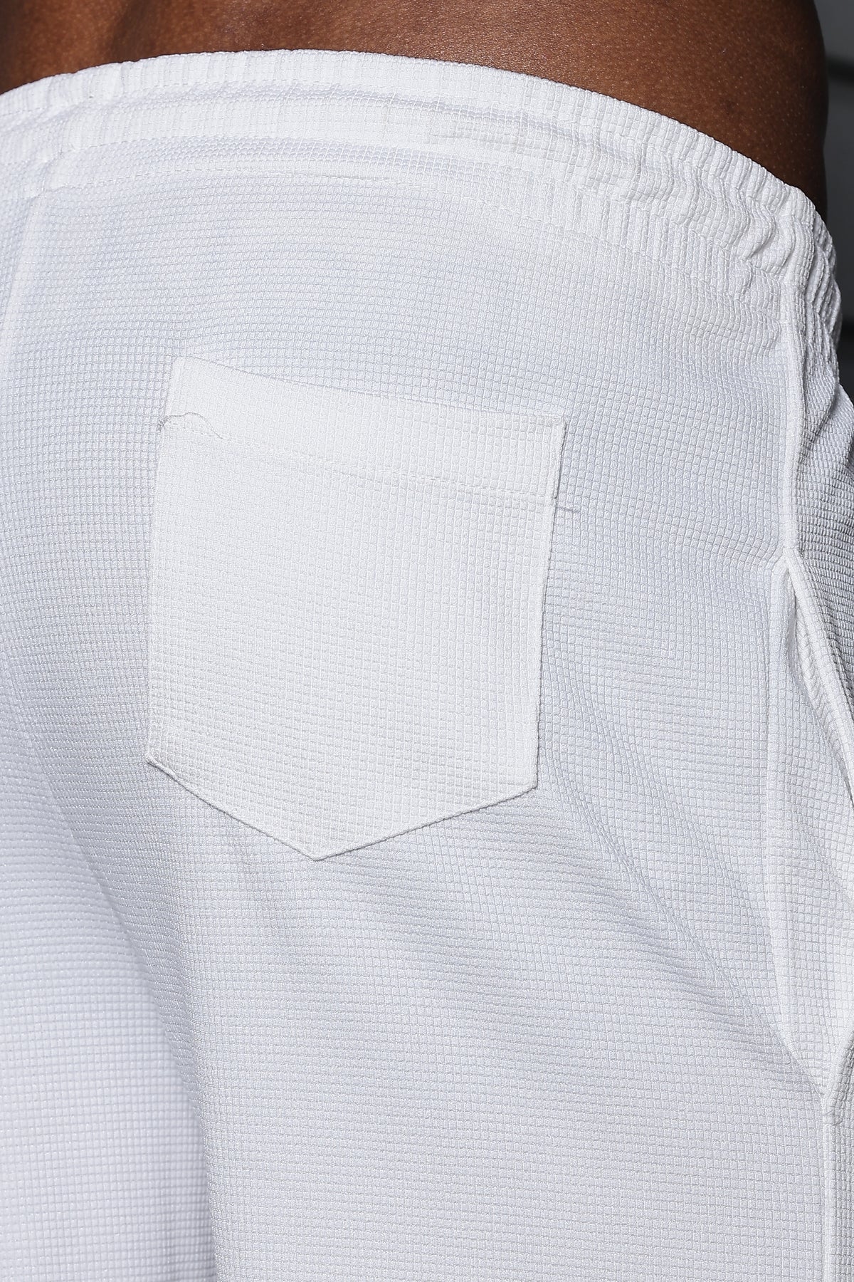 Men's Casual Slim Fit Shorts[WHITE] | Stylish Above Knee Shorts with Elastic Waist | Summer Wear for Gym, Lounge, Travel & Outdoor