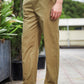 Men's Khaki Casual Trousers – Relaxed Straight Fit Cotton Pants