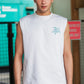 Men's Black Sleeveless Turtle Graphic T-Shirt