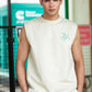 Men's Black Sleeveless Turtle Graphic T-Shirt