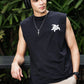 Men's Black Sleeveless Turtle Graphic T-Shirt