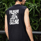 Men's Black Sleeveless Turtle Graphic T-Shirt