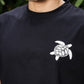 Men's Black Sleeveless Turtle Graphic T-Shirt