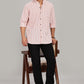 Men's Trendy Long Sleeve Striped Shirt(ORANGE)