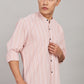 Men's Trendy Long Sleeve Striped Shirt(ORANGE)