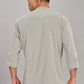 Men's Casual Mandarin Collar Shirt(OLIVE-GREEN) – Premium Cotton Blend