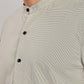 Men's Casual Mandarin Collar Shirt(OLIVE-GREEN) – Premium Cotton Blend