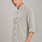 Men's Casual Mandarin Collar Shirt(OLIVE-GREEN) – Premium Cotton Blend