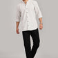 Men's Trendy Long Sleeve Striped Shirt(OFF-WHITE)