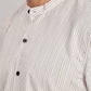 Men's Trendy Long Sleeve Striped Shirt(OFF-WHITE)