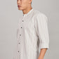 Men's Trendy Long Sleeve Striped Shirt(OFF-WHITE)