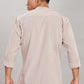 Men's Casual Mandarin Collar Shirt(ORANGE) – Premium Cotton Blend