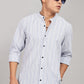 Men's Trendy Long Sleeve Striped Shirt(SKY)