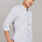 Men's Trendy Long Sleeve Striped Shirt(SKY)