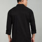 Men’s Black Utility Casual Shirt – Premium Full Sleeve Solid Shirt