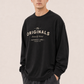 Men's Black Printed Oversized Full Sleeve T-Shirt