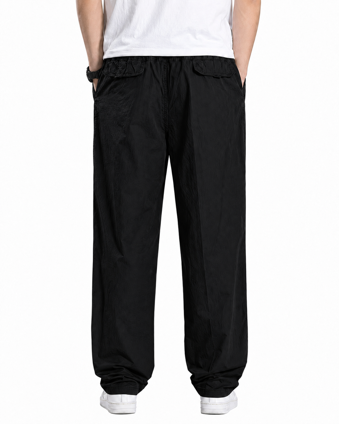 Fabripple Men's Black Casual Trousers
