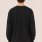 Men's Black Printed Oversized Full Sleeve T-Shirt