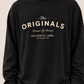 Men's Black Printed Oversized Full Sleeve T-Shirt