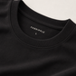 Men's Black Printed Oversized Full Sleeve T-Shirt