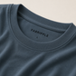 Men's Blue Printed Oversized Full Sleeve T-Shirt