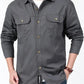 Men’s Khaki Utility Casual Full Sleeve Shirt