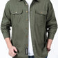 Men’s Khaki Utility Casual Full Sleeve Shirt