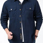 Men’s Cargo Jacket Shirt | 100% Cotton | 2 Pocket Utility Overshirt | Casual & Outdoor Wear | Breathable & Lightweight Fabric
