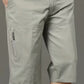 Men’s Light Grey Utility Capri Shorts – Relaxed Fit Casual Below Knee Shorts